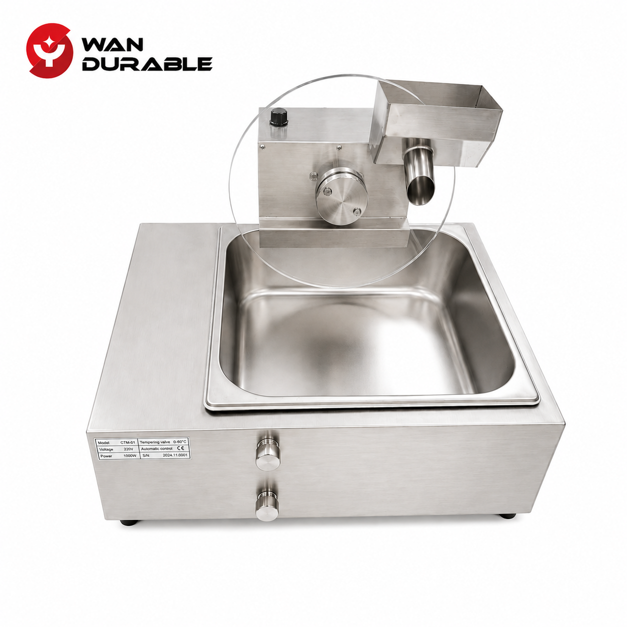 Commercial Chocolate Melting Machine with Temperature Control for Bakery & Chocolate Shop