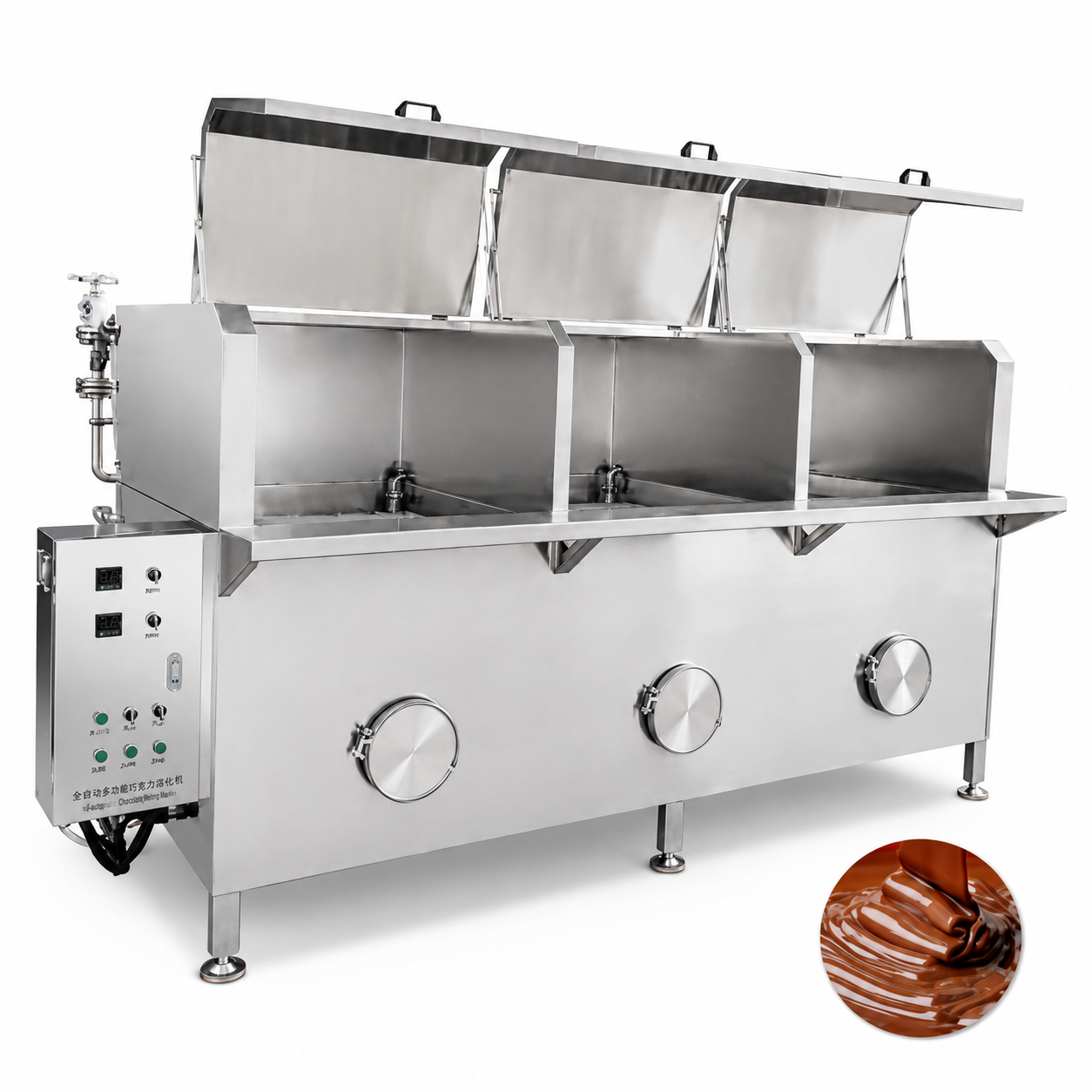 Industrial Cocoa Liquor Melting Tank for Chocolate Production with 304 Stainless Steel Heating System