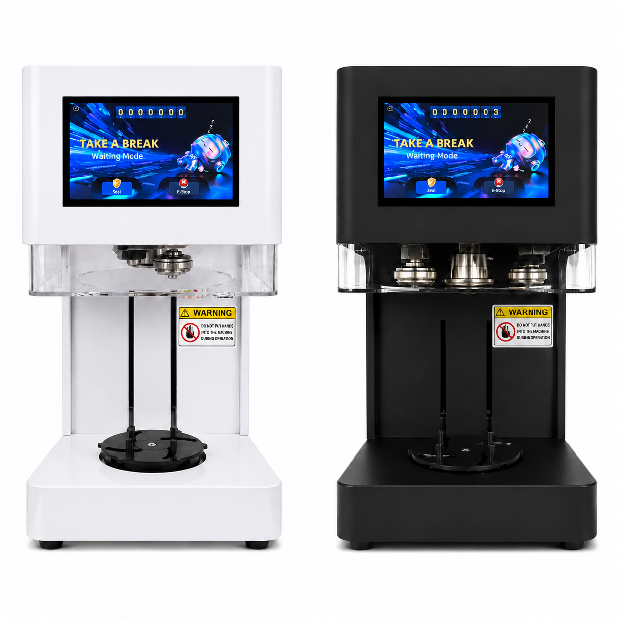 Automatic Can Sealing Machine for Food Packaging | 30-100mm Diameter Container Sealer with Touch Screen Control