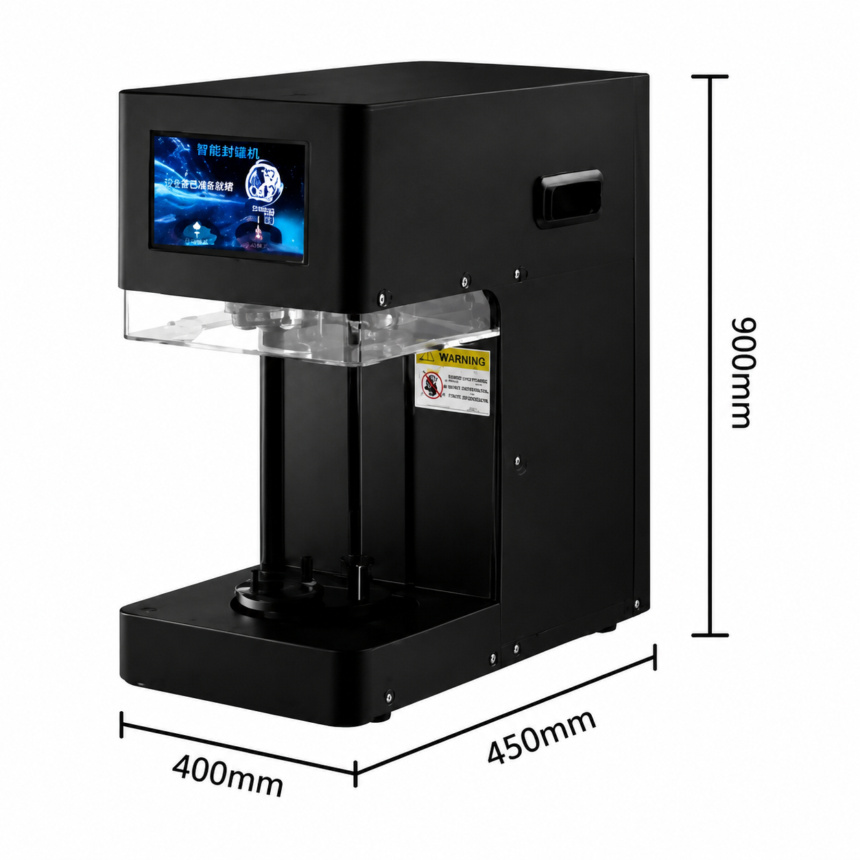Automatic Can Sealing Machine for Food Packaging | 30-100mm Diameter Container Sealer with Touch Screen Control