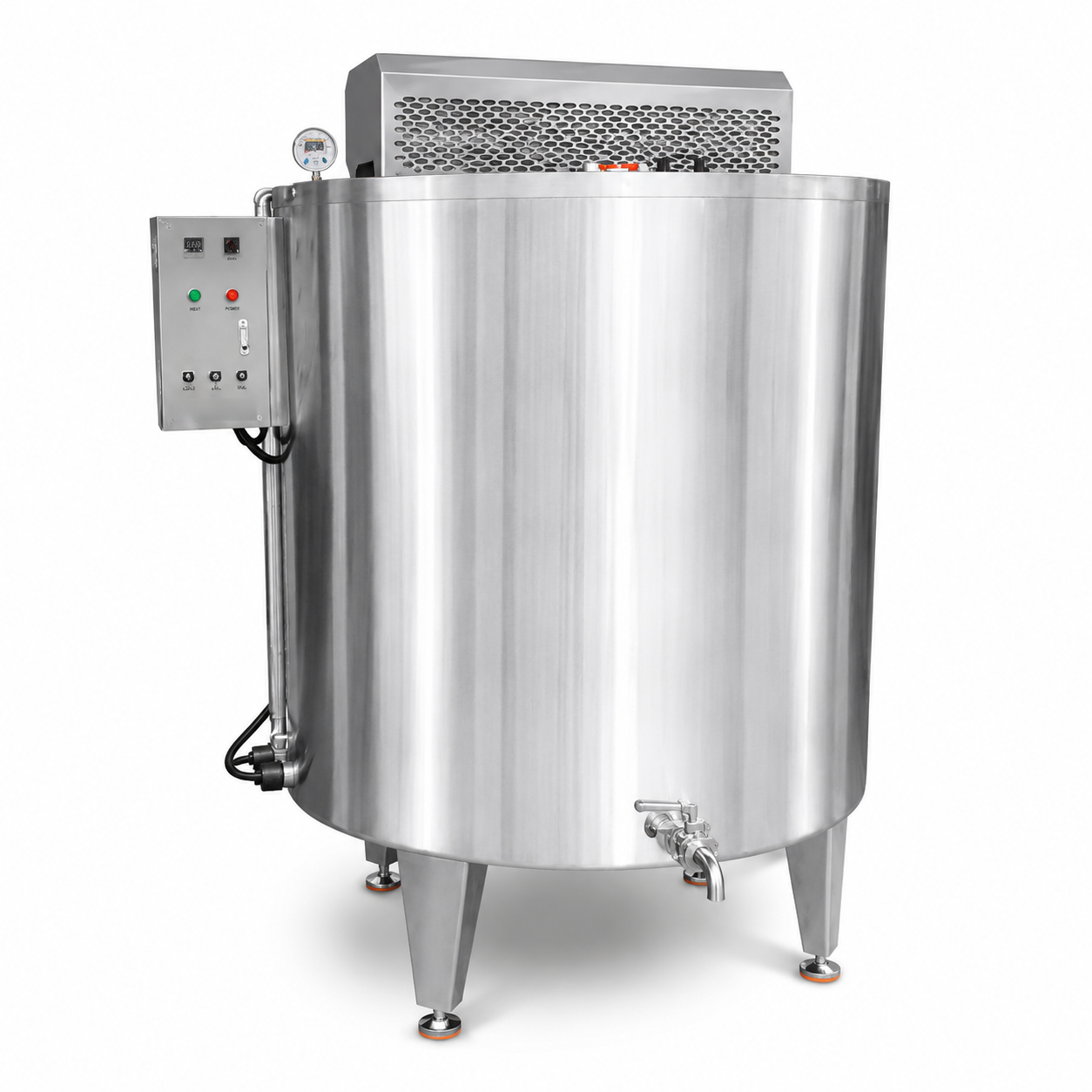 Chocolate Insulation Tank with Heating & Stirring System | 304 Stainless Steel Chocolate Holding Tank for Continuous Production