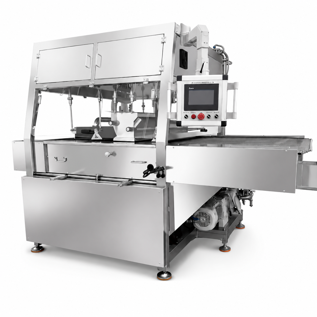 Automatic Chocolate Coating Production Line for Biscuits, Snacks & Confectionery with Cooling Tunnel