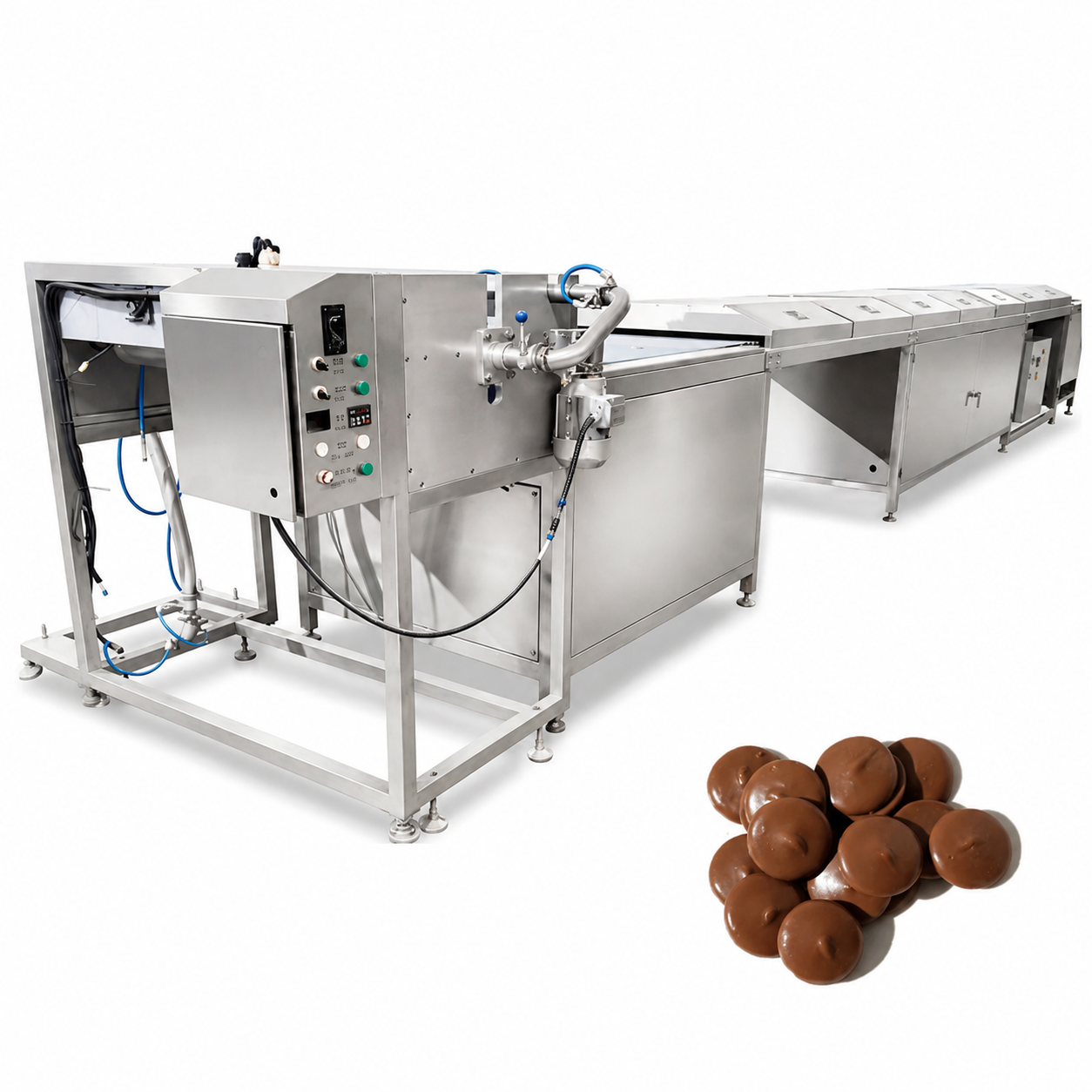 Drum Type Chocolate Dropping Production Line for Chocolate Button Drops & Confectionery Manufacturing
