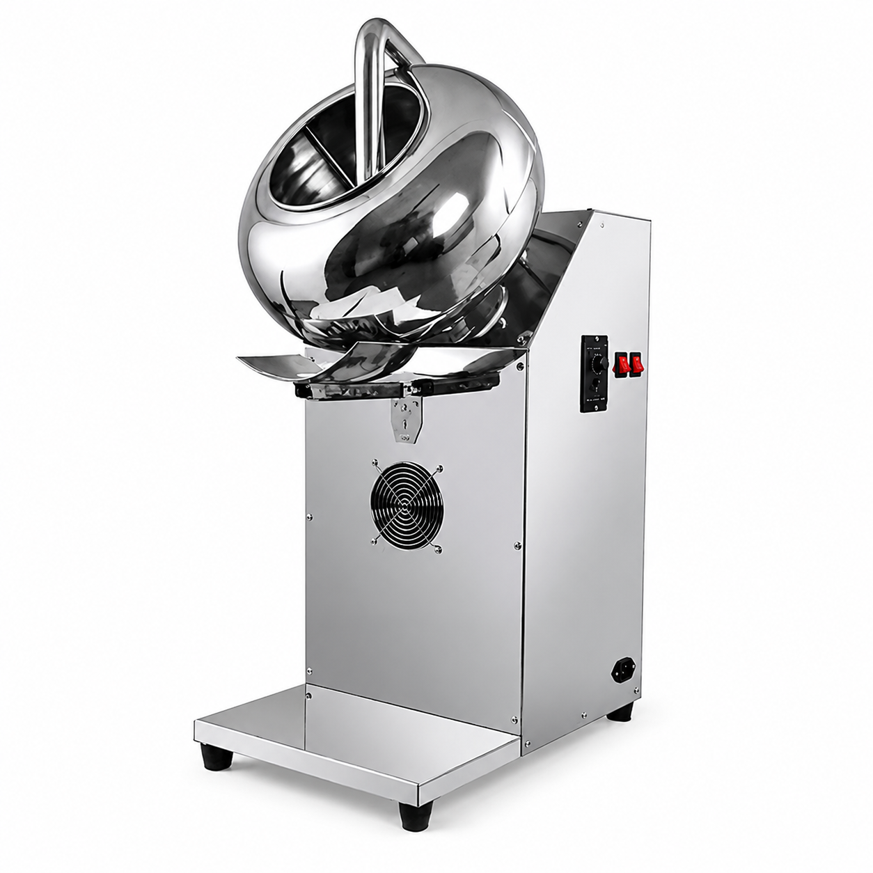 8LAutomatic Chocolate Coating Machine with Blower System for Nuts, Candies and Snacks | Stainless Steel Sugar Coating Pan