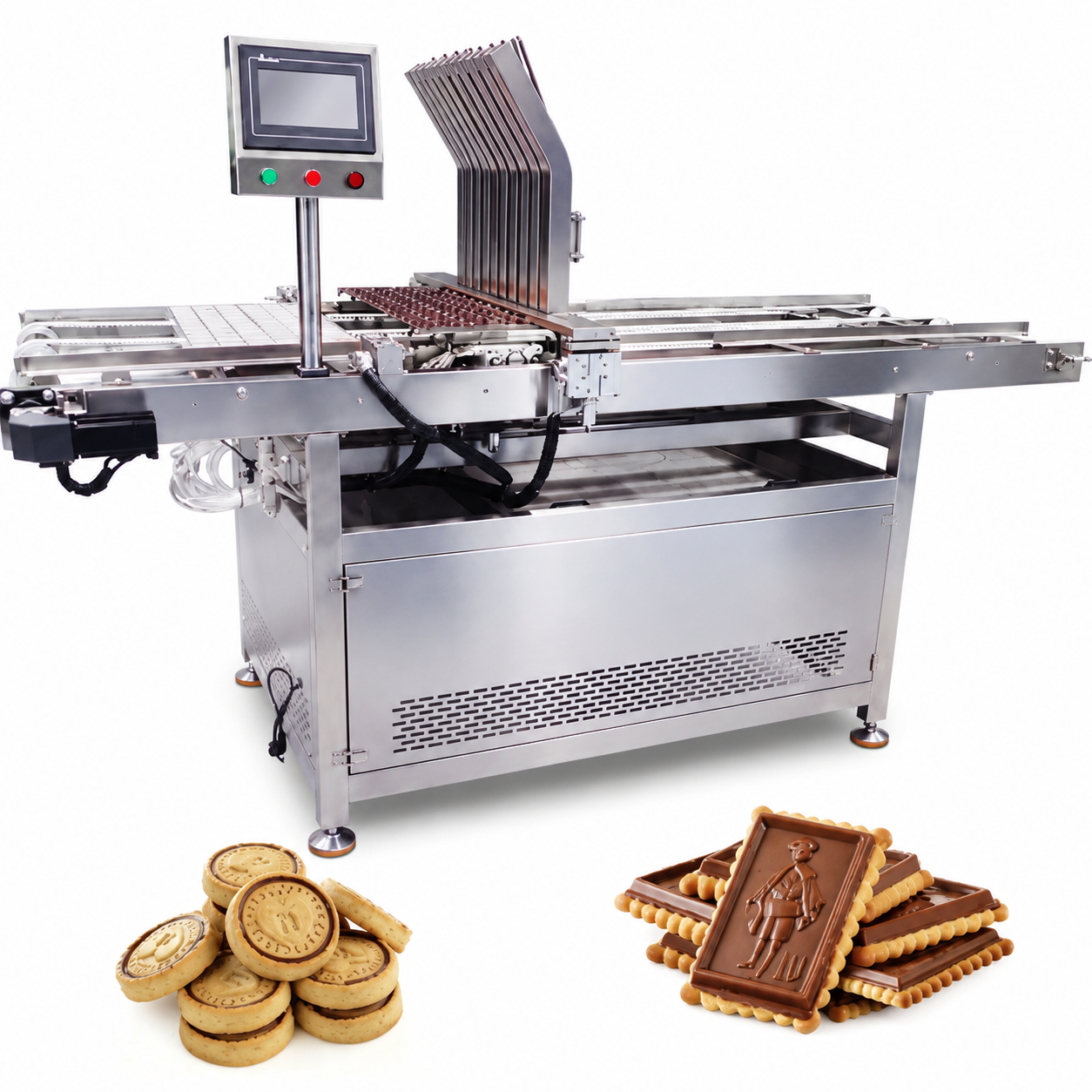 Automatic Cookie Depositor Machine for Chocolate Cookies & Biscuit Production Line | Servo Control & High Precision
